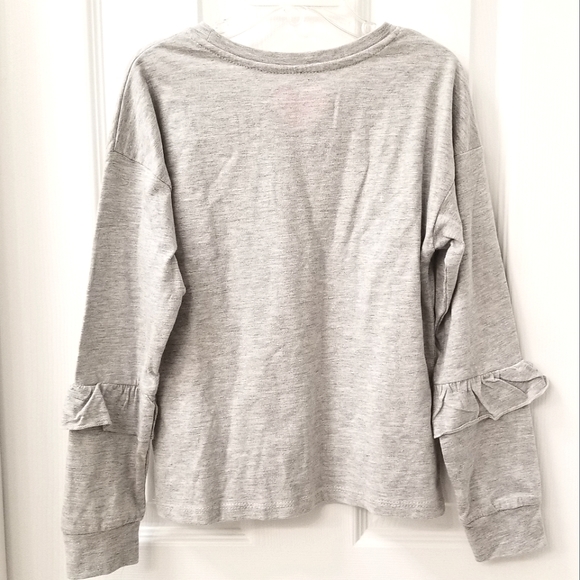 Gray Cat Top Size 8 Girls - Picture 4 of 5